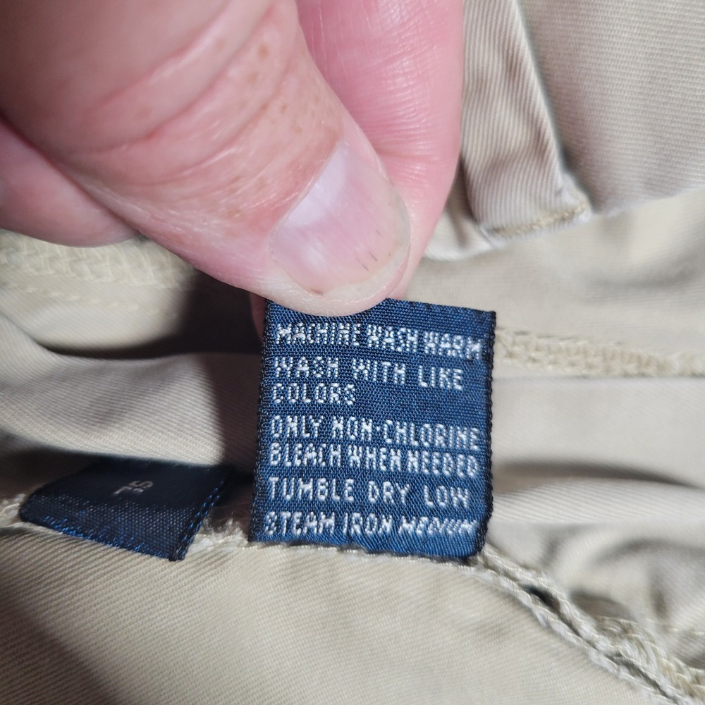 Polo Ralph Lauren Chino Shorts Mens 35 Khaki Tan Cotton Twill Classic Fit - Picture 6 of 11
